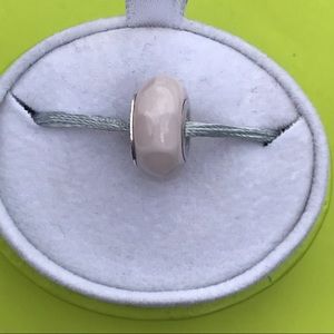 CHAMILIA pink Murano glass + Sterling silver bead